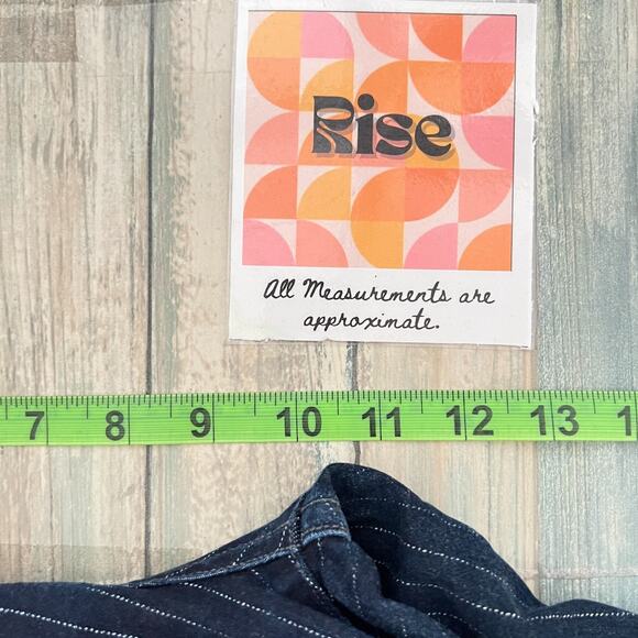 Citizens of Humanity Womens High Rise Striped Cropped Drew Flounce Sz 25 Bell - Picture 11 of 14